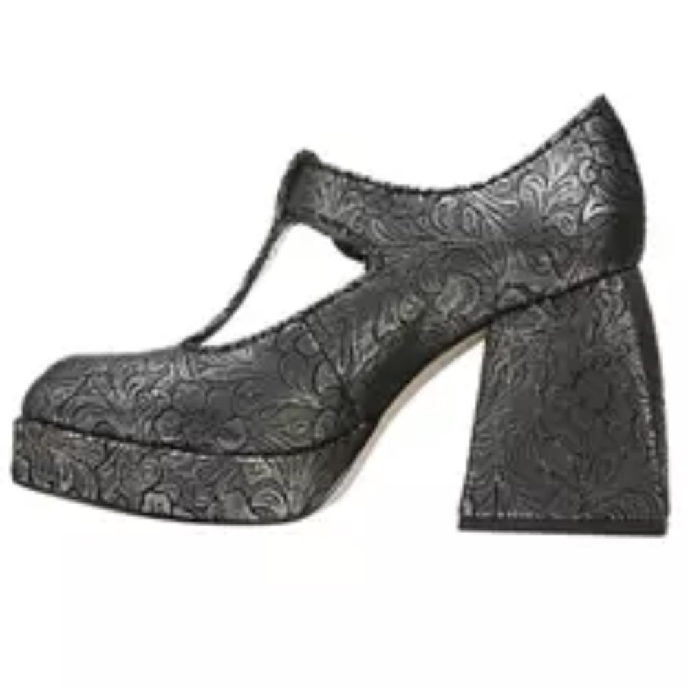Circus NY by Sam Edelman Women's Kay Platform Black Pewter size 8.5 - Picture 3 of 11